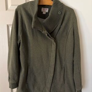 Mossimo Supply Co. Dark Green Jacket House Coat